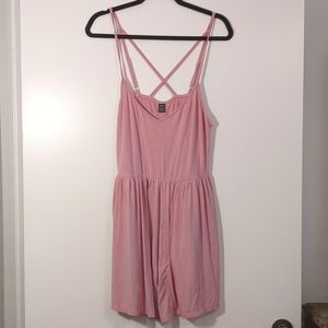 Criss Cross Backless Cami Romper